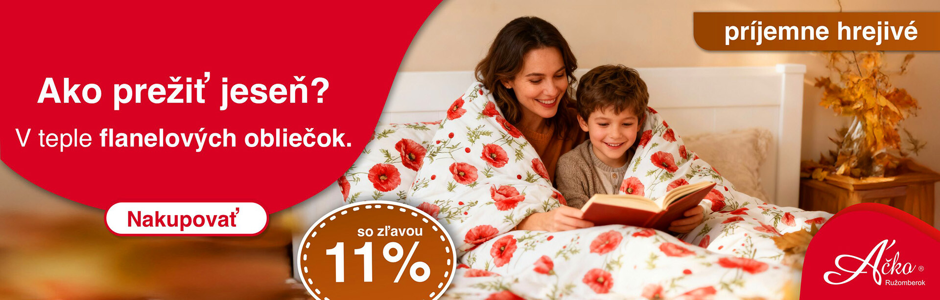 Flanelové obliečky so zľavou 11%. Zahrejte sa počas chladných nocí pod hebučkým bavlnený flanelom. | acko.sk