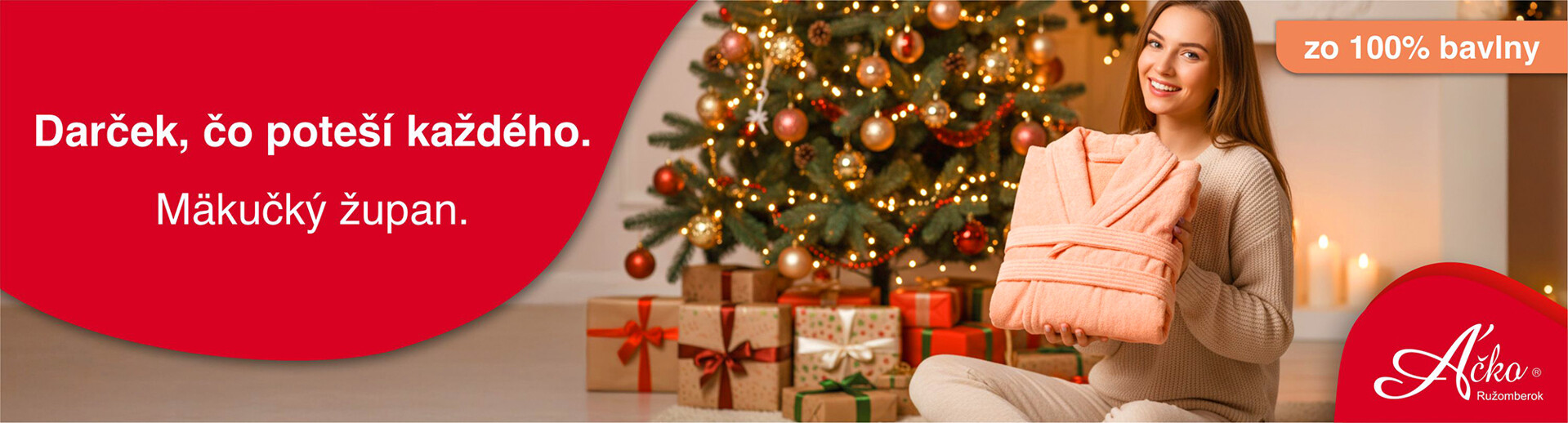 Darček, ktorý poteší aj vašu priateľku - mäkučký župan z Áčka.