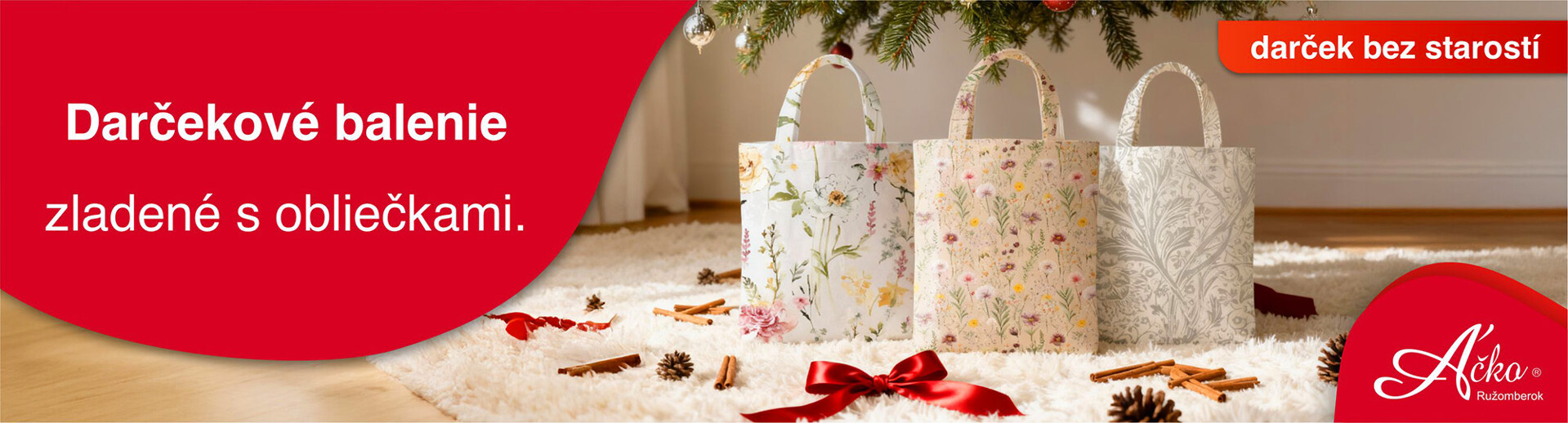 4-set obliečok v darčekovom balení z Áčka.