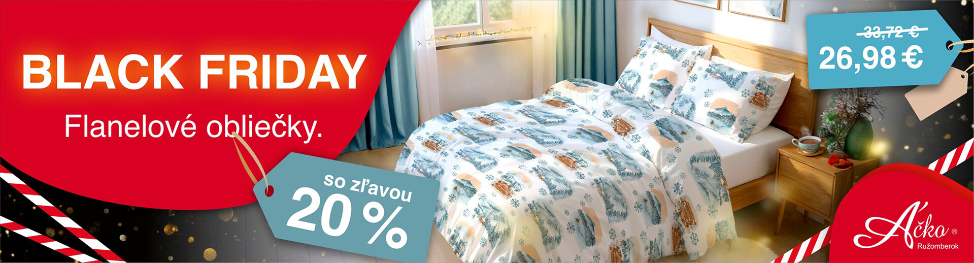 Zľava -25% na krepové obliečky.  | acko.sk