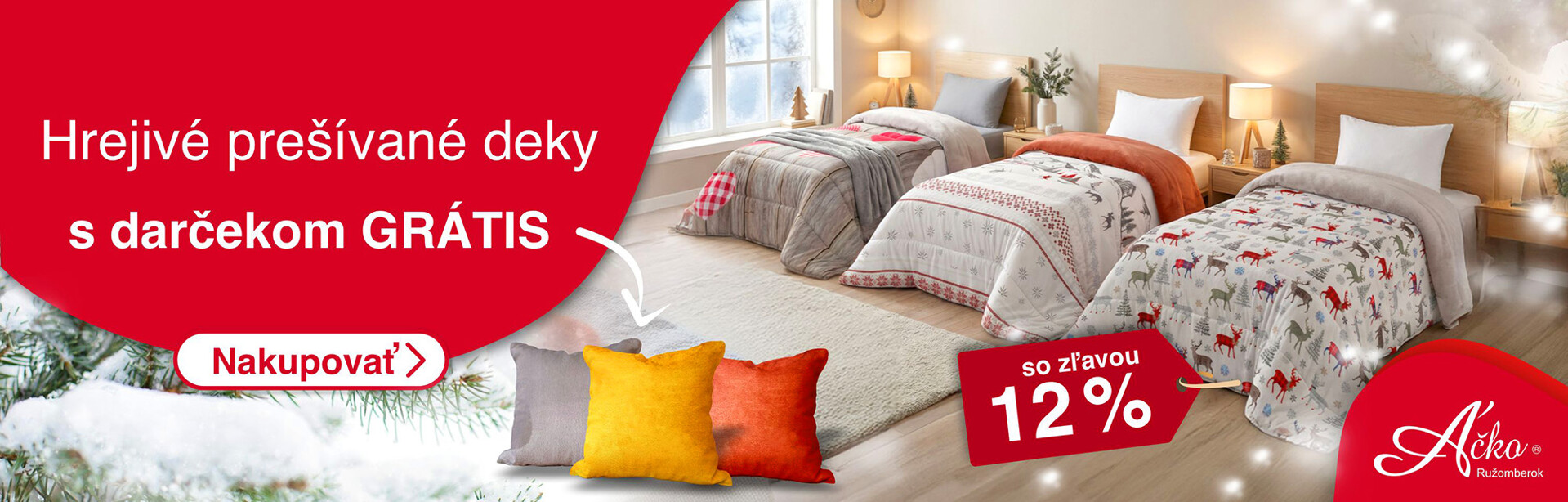 Hrejivé prešívané deky s mäkučkým plyšom a darčekom grátis| acko.sk