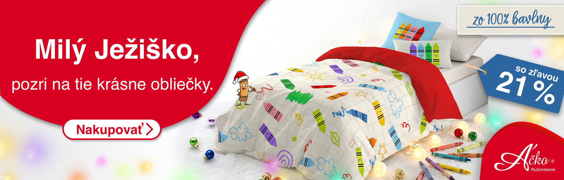 Tip pre Ježiška - hračky sa omrzia ale kvalitné detské obliečky nie. | acko.sk
