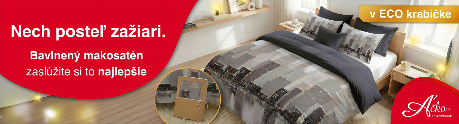 Noblesný spánok v makosaténových obliečkach | acko.sk