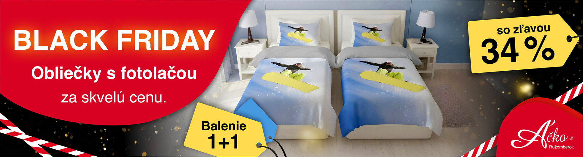 Bavlnené obliečky s fototlačou lacnejšie o 34% | acko.sk