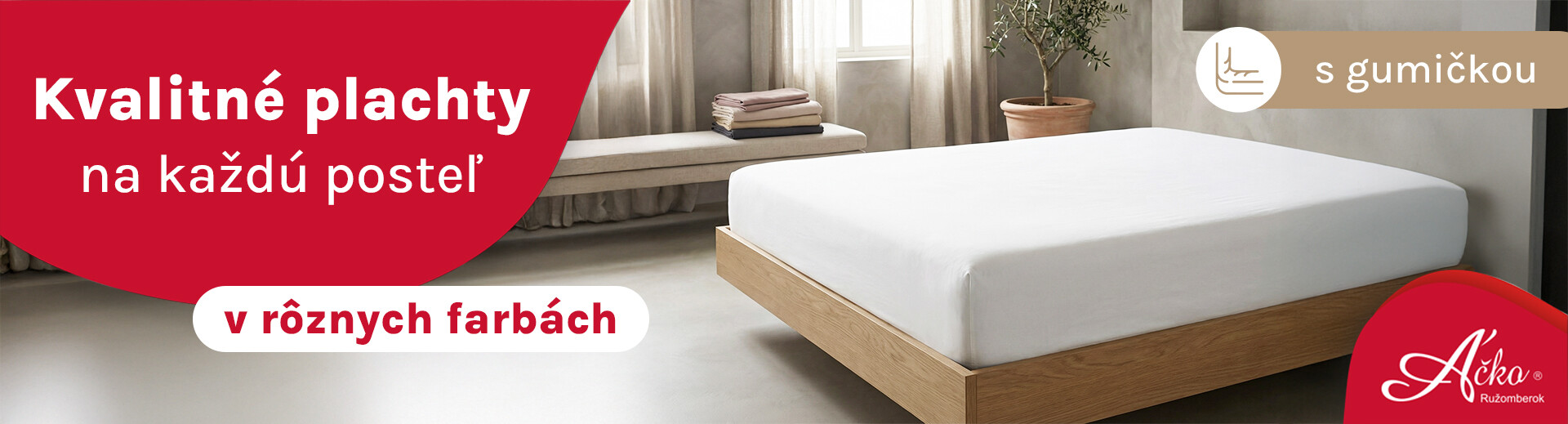 Kvalitné posteľné plachty v každej farbe! | acko.sk