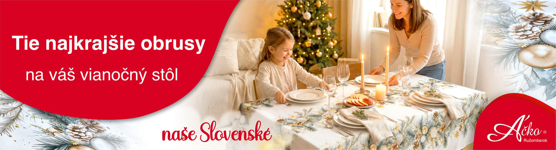 Kvalitné obrusy vyrobené na Slovensku | acko.sk