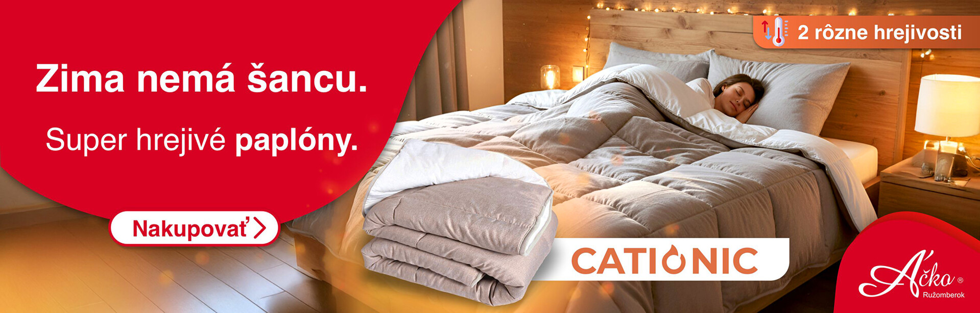 Extra hrejivé paplóny CATIONIC aké tu ešte neboli - mente si hrejivosť paplóna ako sa vám zachce. | acko.sk