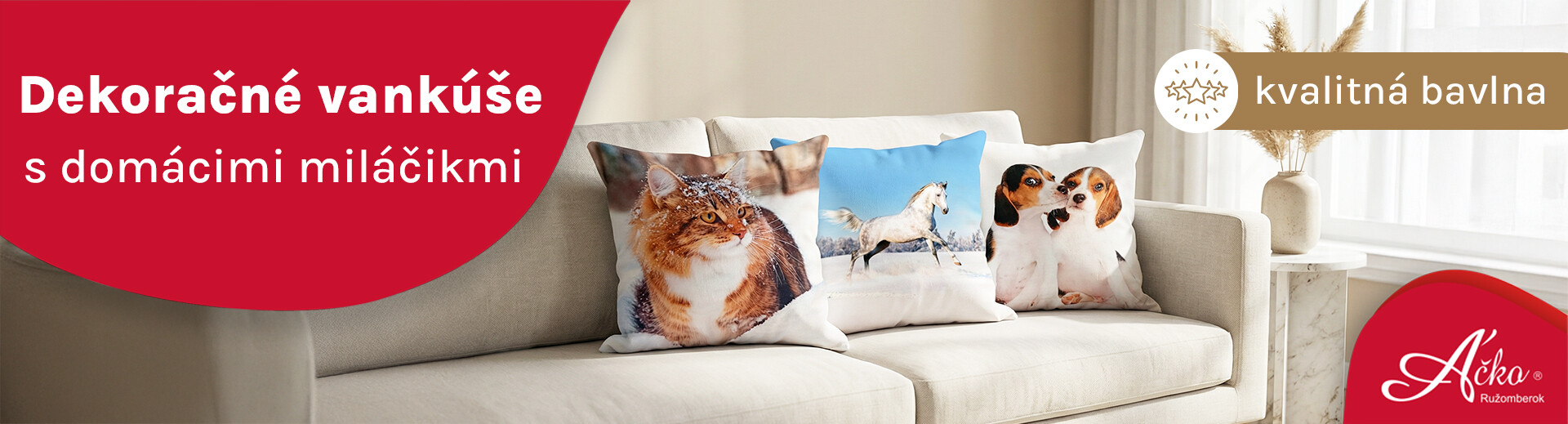Dekoračné vankúšiky | acko.sk