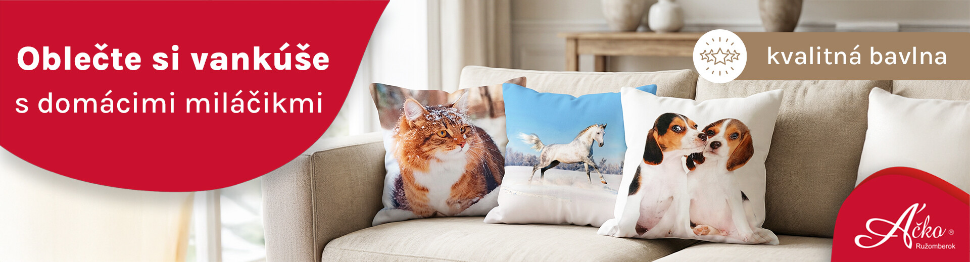 Obliečky na vankúše | acko.sk