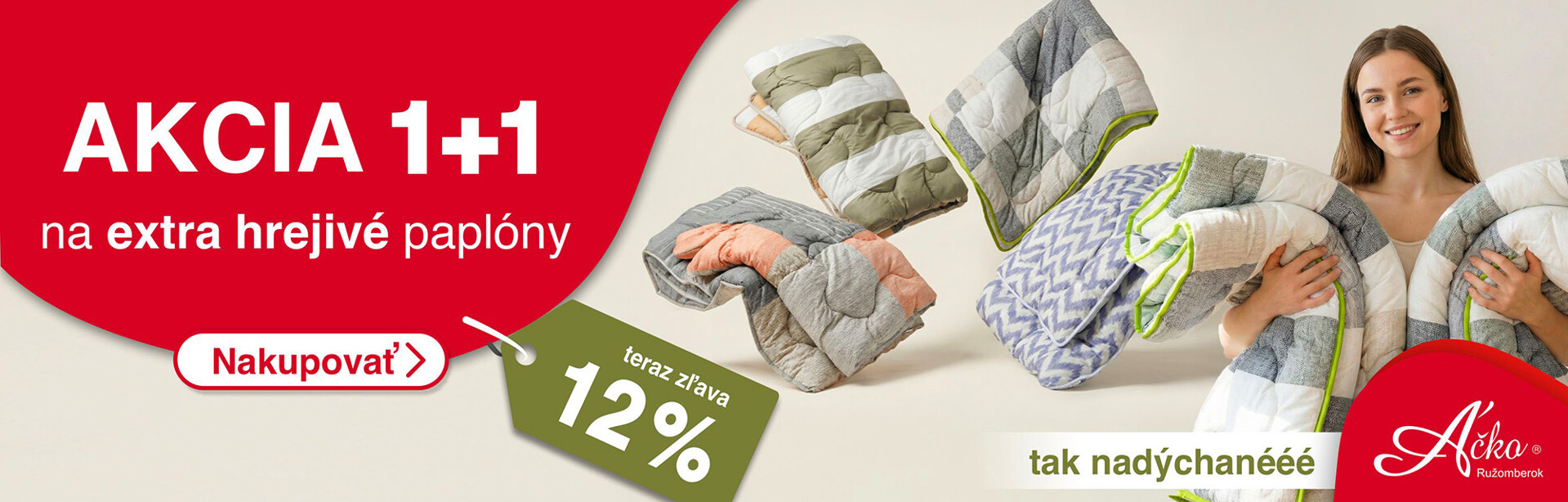 Extra hrejivé paplóny 1+1 navyše so zľavou 12% | acko.sk