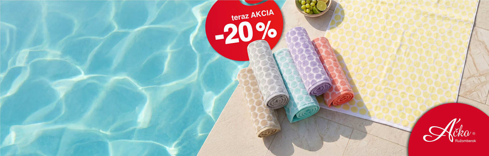 Tie najkrajšie plážové osušky so zľavou 20% - hurá na leto. | acko.sk