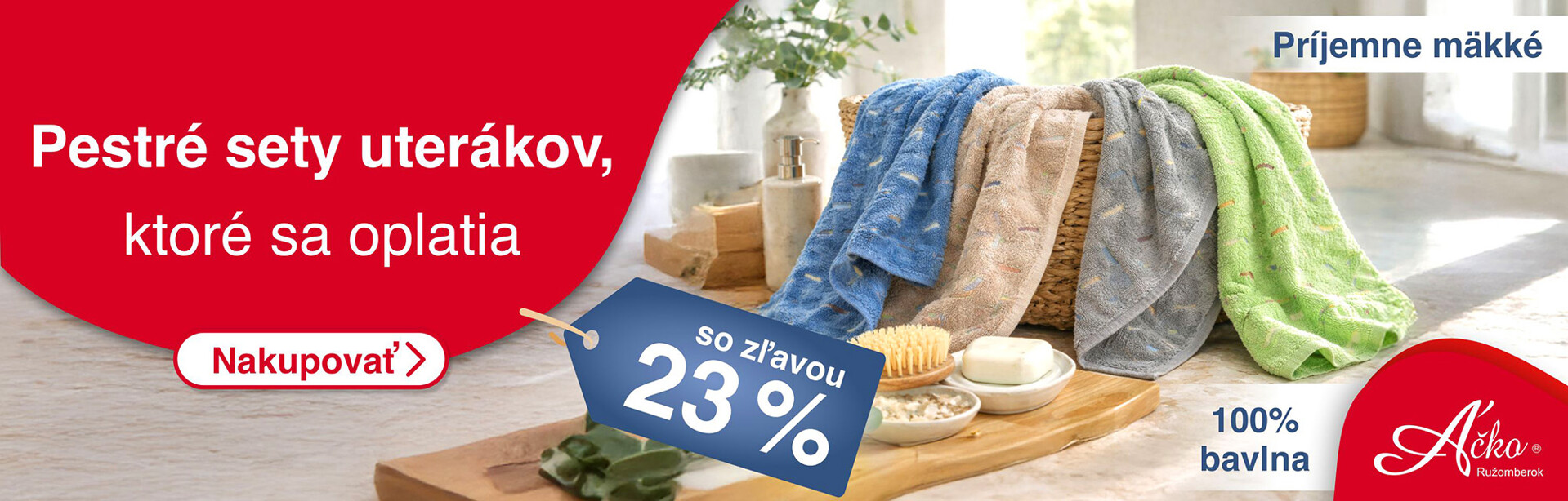 Mäkučké bavlnené uteráky teraz za úperfektnú cenu len 15 eur - tie musíte mať| acko.sk