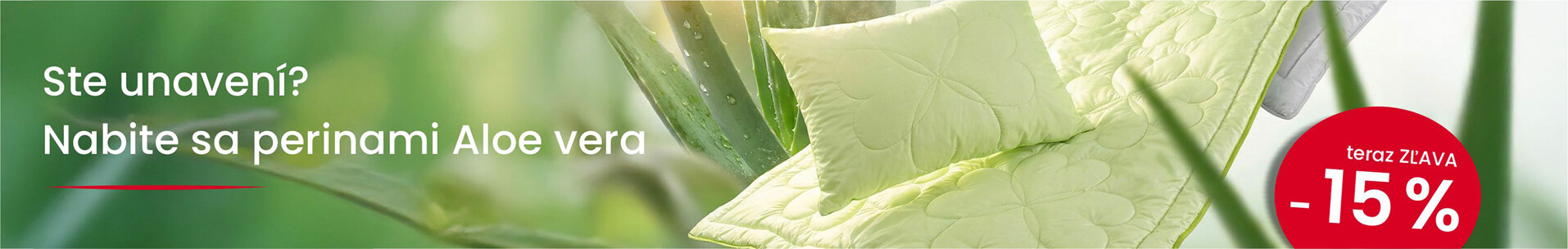 Prírodné paplóny a vankúše Aloe vera teraz ešte lacnejšie. | acko.sk