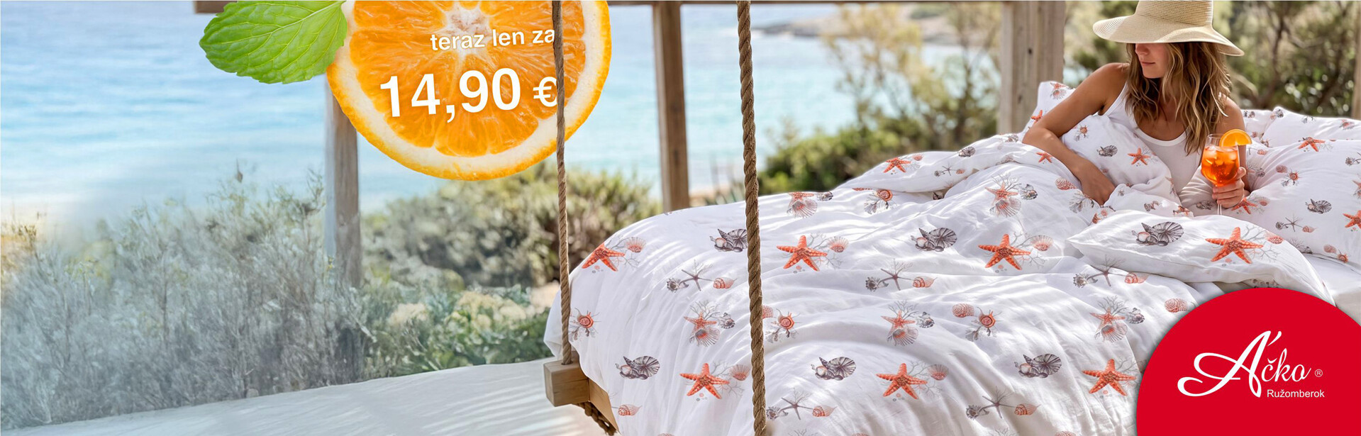 Trhák týždňa: kúsok mora na bavlne so zľavou 25 %| acko.sk