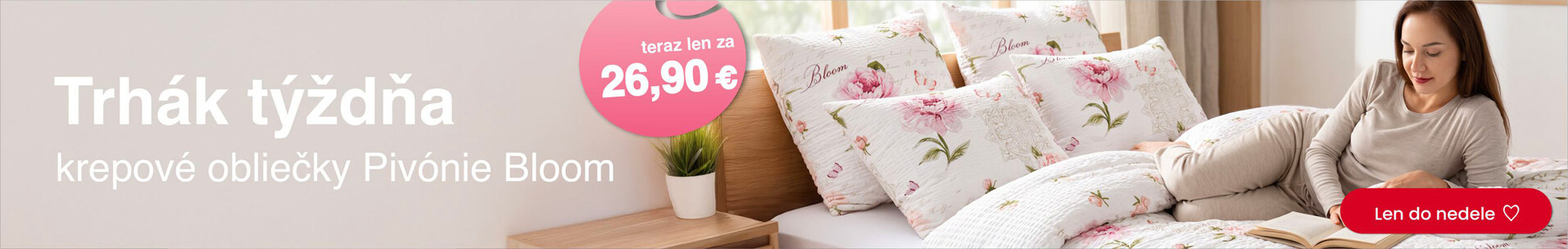 Trhák týždňa: Krepové obliečky Pivónie Bloom | acko.sk