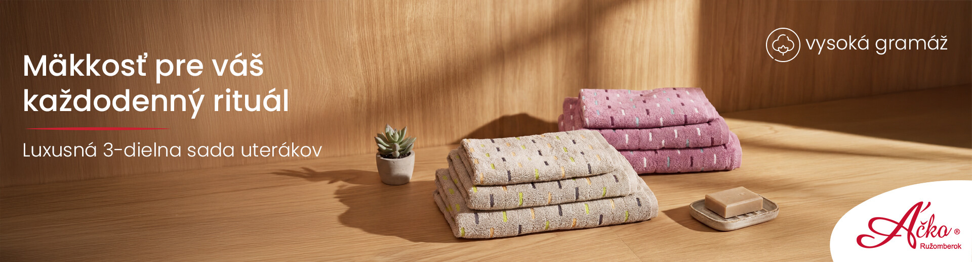 Kvalitné uteráky a osušky | acko.sk