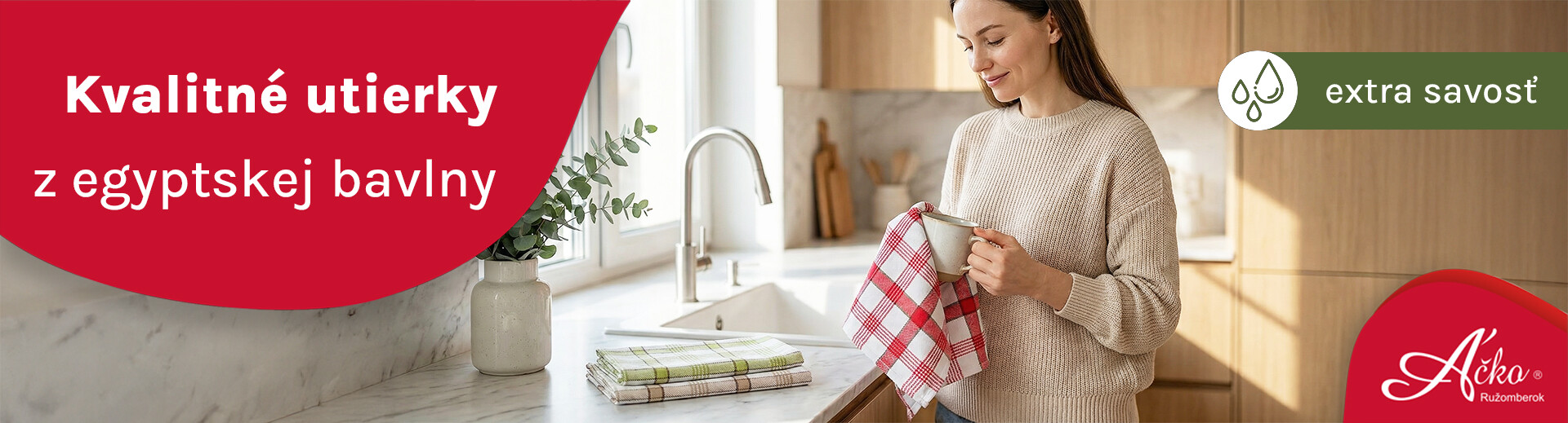 Kvalitné kuchynské utierky | acko.sk
