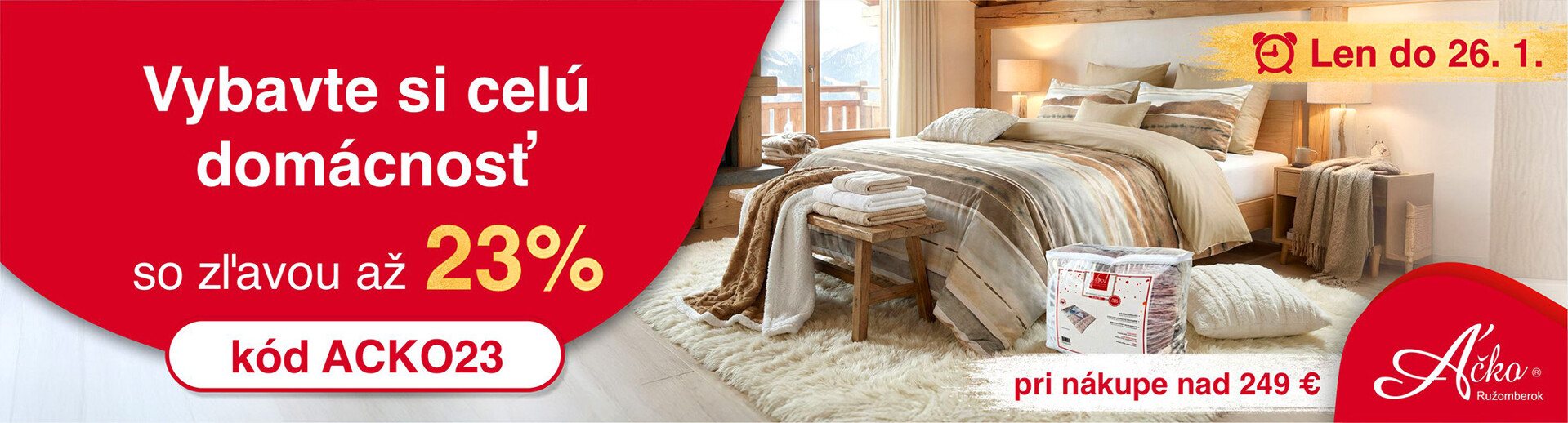 Flanelové obliečky so zľavou až 20%. Nakúpte darčeky ozaj výhodne..  | acko.sk