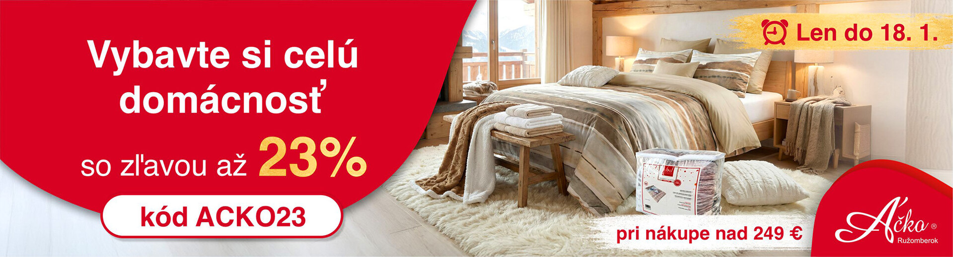 Flanelové obliečky so zľavou až 20%. Nakúpte darčeky ozaj výhodne..  | acko.sk