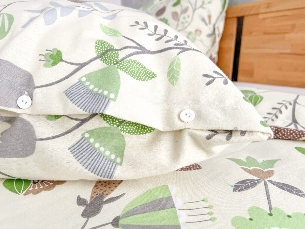 Flanelové obliečky na gombík | acko.sk