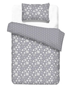 Detské obliečky s hviezdičkami Stars Grey  | Áčko.sk