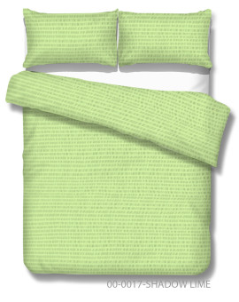 Bavlnené krepové obliečky MAKARSKA Shadow limev jednofarebnom zelenkavom prevedení.