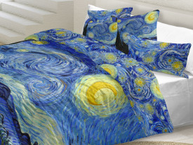 Makosaténové obliečky Vincent van Gogh STARRY NIGHT  | Áčko.sk