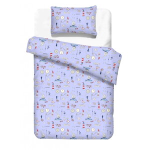Chlapčenské obliečky s majákmi Light house blue | áčko.sk
