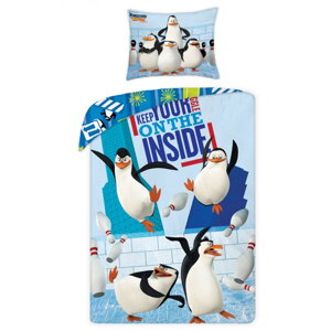Detské posteľné obliečky s tučniakmi z Madagaskaru Penguins | Áčko.sk