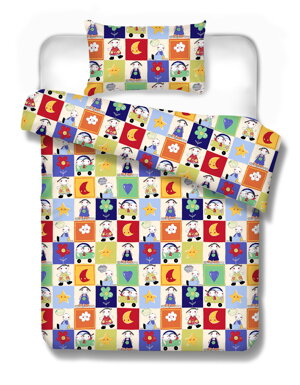 Farebné detské obliečky Patchwork | Áčko.sk