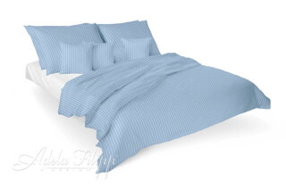 Modré damaškové obliečky VIENA POWDER BLUE | Áčko.sk