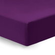 Elastická Jersey plachta zo 100% bavlny vhodná aj na vyššie matrace v sýtej tmavej fialovej farbe.