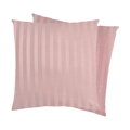 Elegantné damaškové obliečky na vankúšik 40x40 cm v dymovej ružovej farbe. Obliečky s praktickým zapínaním na zips sa skvele hodia k našim damaškovým obliečkam.