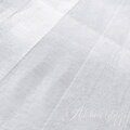 Set damaškových obliečok na vankúš TIROL s 20 mm pásikom v bielej farbe.