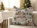 Dekoračný vankúš VIANOČNÁ DEDINA