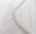 Ľahučká mikro plyšová deka v príjemnej sneho-bielej farbe s jednostranný plyšom.