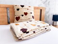 Objavte hrejivý set deky a vankúša LOVE s jemným Mikro Velvet flanelom a romantickým vzorom srdiečok. Ideálny pre pohodlie a romantické večery.