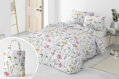 Luxusné makosaténové obliečky Barcelona s akvarelovou potlačou rozkvitnutých kvetín, príjemné, priedušné a odolné. Set 2×70×90cm a 2×140×200cm.