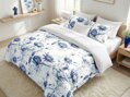 4 set obliečok MAKOSATÉN Elodie Modrá