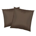 Kvalitné saténové obliečky na vankúšiky zo 100% bavlny v praktickom rozmere 40x40 cm. Obliečky majú zapínanie na zips a balenie obsahuje 2 kusy obliečok.
