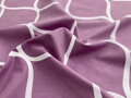 Bavlnené obliečky s diamantovým motívom na zmyselnom fialovom podklade.