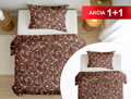 Bavlnené obliečky 1+1 DUDINCE Brown