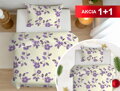 Bavlnené obliečky 1+1 FAUNA Violet