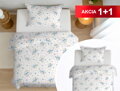 Bavlnené obliečky 1+1 IRIS Blue