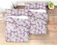Set bavlnených obliečok z tradičnej ružomberskej textilky. Bavlnené obliečky s potlačou gaštanových listov vo fialovkastej farbe sú elegantným doplnkom do každej spálne.