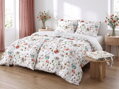 4 set perkalových obliečok FLORALA Red