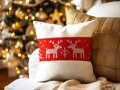 Vianočná obliečka na vankúš NORDIC RED