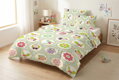 Detské obliečky SOVIČKY Zelená 140x200 cm