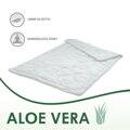 Paplón na francúzske dvojlôžko Aloe Vera White