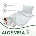 Stredne hrejivý antialergický paplón ALOE VERA White priaznivo pôsobí na imunitu organizmu, garancia zdravého spánku, vhodné pre alergikov.